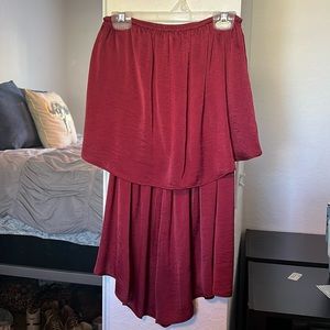 crimson romper